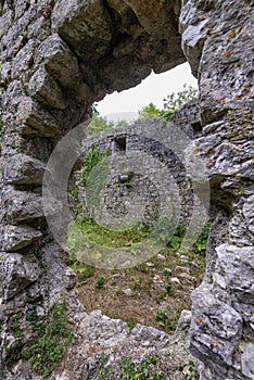 Ruins of Gradec fortification on Krk island, Croatia