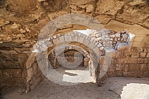 Ruins of the Graeco Roman underground thermal baths and archways