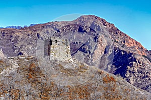 Ruins of Great China wall watch tower