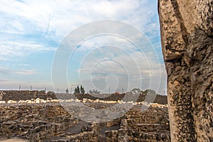 Ruins of the great synagogue of Capernaum
