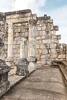 Ruins of the great synagogue of Capernaum