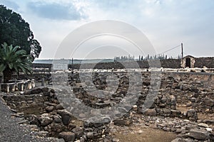 Ruins of the great synagogue of Capernaum