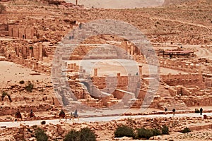 Ruins of great temple in Petra