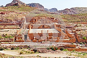 Ruins of The Great Temple in Petra, Jordan