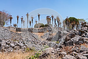 Ruins of Great Zimbabwe during a nice winter day