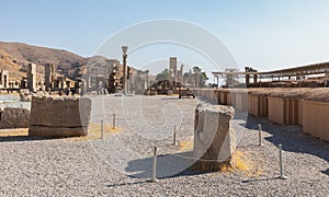 Ruins of Hall of 100 Columns in Persepolis