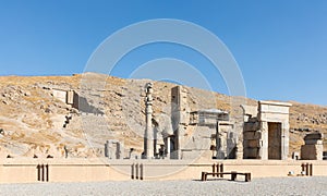 Ruins of Hall of 100 Columns in Persepolis