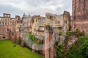 Ruins of Heidelberg Castle in Germany