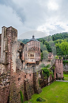 Ruins of Heidelberg Castle in Germany