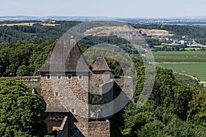 Ruins of Helfstyn Castle in the Moravia region