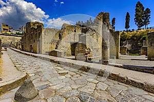Ruins of Herculaneum, Italy photo