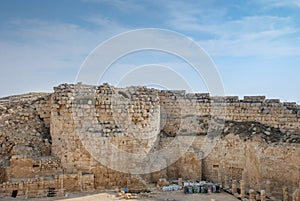 Ruins of Herodium or Herodion, the fortress of Herod the Great