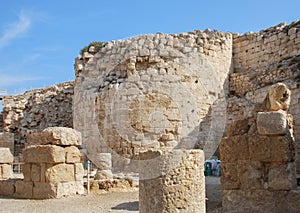 Ruins of Herodium or Herodion, the fortress of Herod the Great