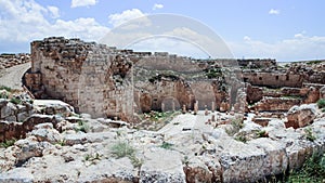 Ruins of Herodium Herodion Fortress of Herod the Great, Judaean Desert near to Jerusalem, Israel