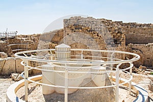 Ruins of Herodium, palace fortress in Israel