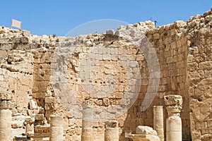 Ruins of Herodium, palace fortress in Israel