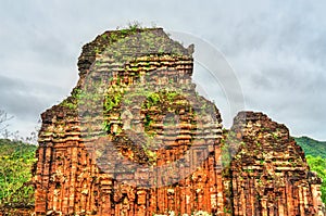 Ruins of a Hindu temple at My Son in Vietnam