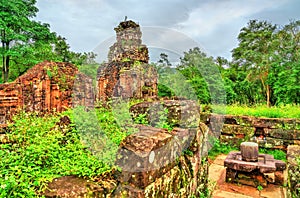 Ruins of a Hindu temple at My Son in Vietnam