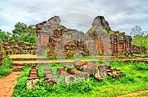 Ruins of a Hindu temple at My Son in Vietnam