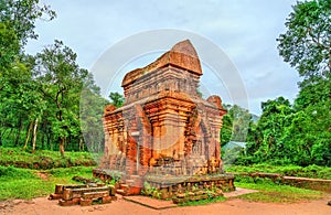 Ruins of a Hindu temple at My Son in Vietnam