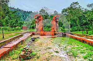 Ruins of a Hindu temple at My Son in Vietnam