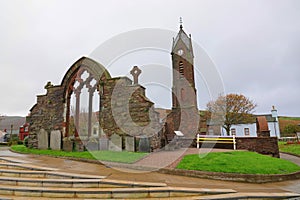 Ruins of historic church on Isle of Man