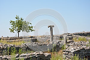 Ruins of Histria Fortress, Dobrogea, Romania photo