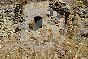 Ruins of home in a little village in the south of Italy