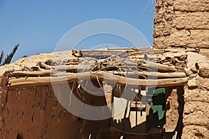 Ruins of the house in arab village close Najran, Asir region, Saudi Arabia