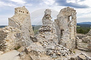 Ruins of Hrusov Castle, Zlate Moravce District, Nitra Region, Slovakia