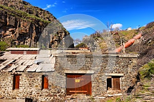 Ruins of a hydropower plant at White River State Park