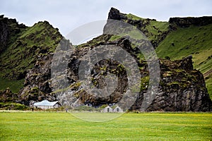 Ruins of Icelandic traditional house