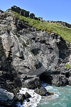 Ruins if King Arthurs castle in Tintagel