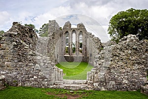 Ruins of Inch Abbey in Northern Ireland photo