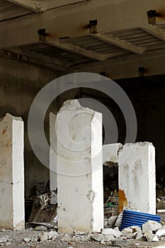 Ruins industrial interior