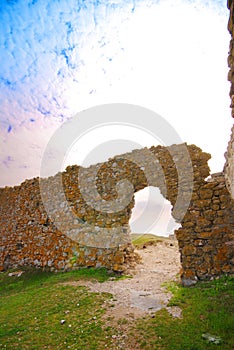 Ruins inside Enisala Fortress