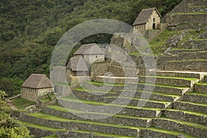 Ruins inside Machu Picchu