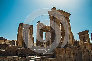 Ruins of Iran`s historical city of Persepolis
