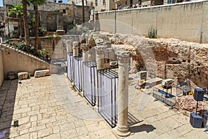 Ruins in the Jerusalem old town