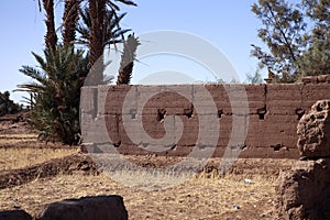 Ruins Kasbah near the Dar Paru in Morocco.