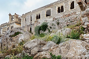 Ruins of Kasbah in Tetouan Northern Morocco. In Morocco kasbah frequently refers to multiple buildings in a keep, a citadel, or