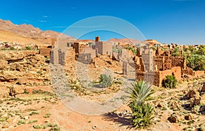 Ruins of Kasbah in Tinghir, Morocco