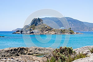 Ruins of Kefalos beach on Kos island, Greece