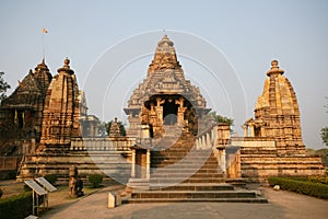 Ruins Khajuraho temple, india