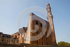 Ruins of Khwaja Mahmud Gawan`s Madrasa, Bidar, Karnataka