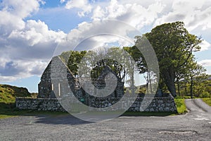 The ruins of Kildalton Chapel on Islay