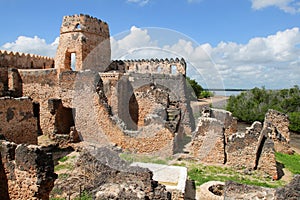 Ruins of Kilwa Kisiwani in Tanzania