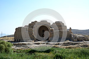 Ruins of King Ardashir`s castle, Firuzabad, Iran