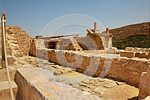 Ruins of Knossos Palace in Crete