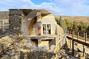 Ruins of Knossos palace. Crete, Greece